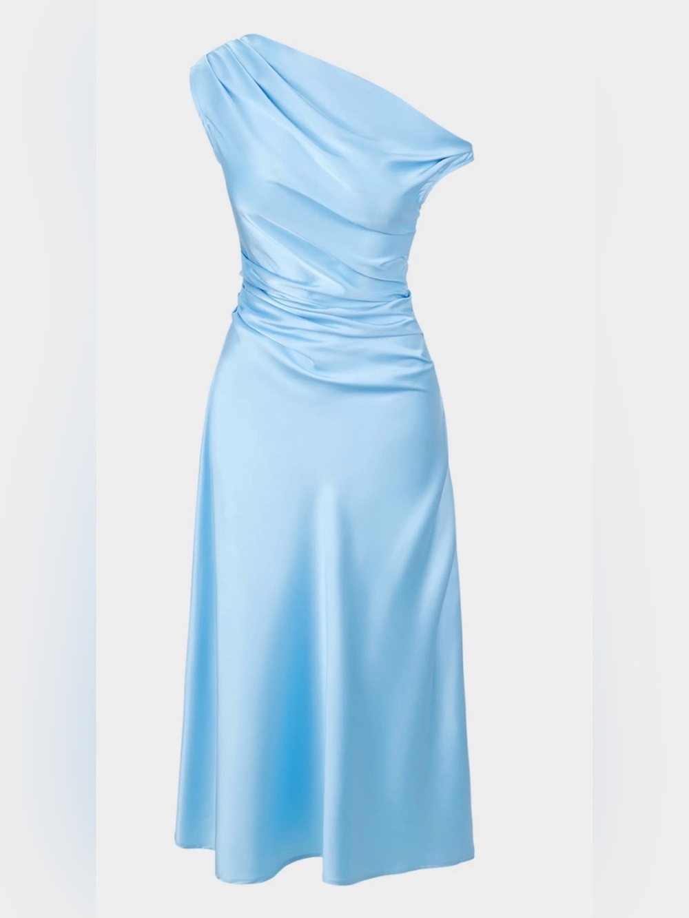 NWT Staud Phare Silk Light Blue Midi Dress